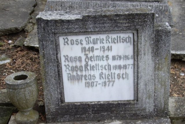 Kieltsch Andreas 1907-1977 Zeimes Rosa 1910-1877 Grabstein
